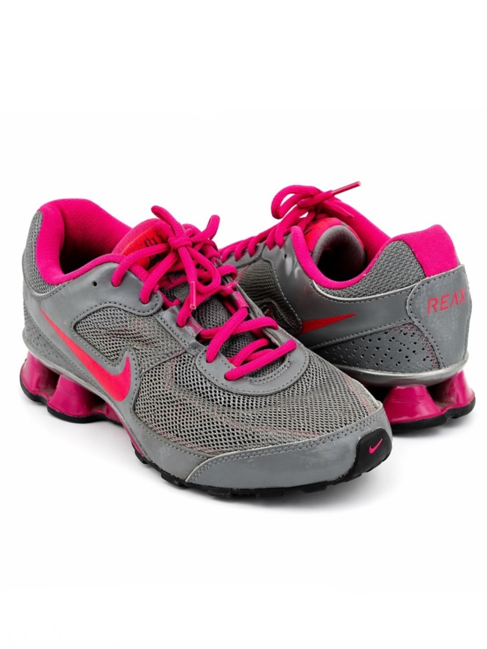 Nike Reax Running Shoes Gray Pink Women’s Sneakers Athletic Trainers - Picture 1 of 6